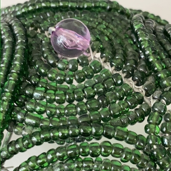 Beadworx Beaded Turtle Purple Accents Blue Eyes Decor Art Piece Gift Vintage - Picture 12 of 16